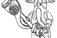 golden ninjago coloring pages