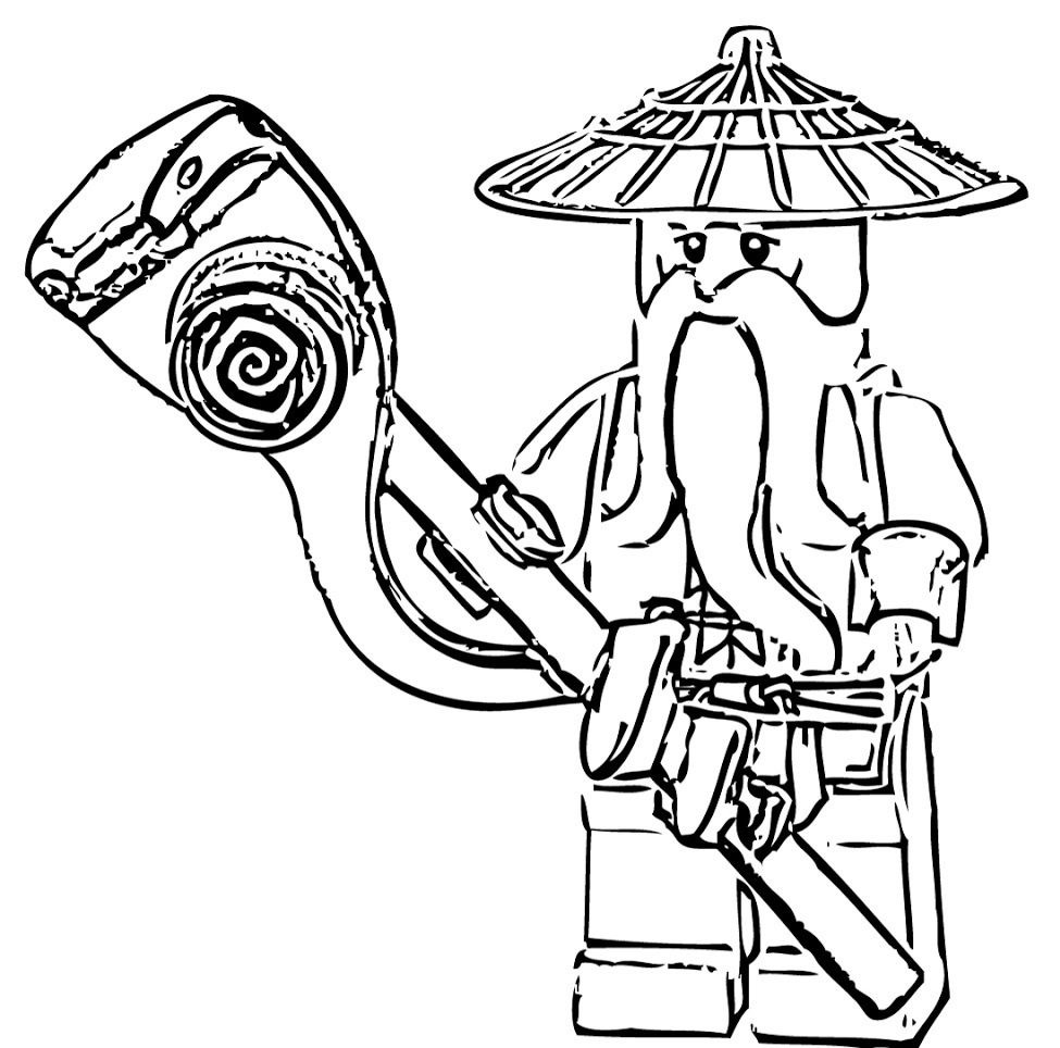 golden ninjago coloring pages