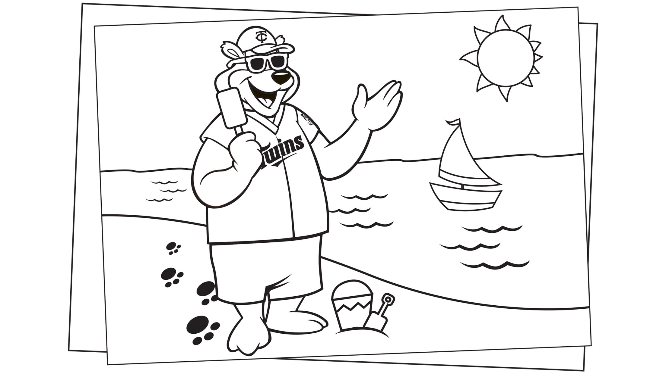 minnesota twins coloring pages