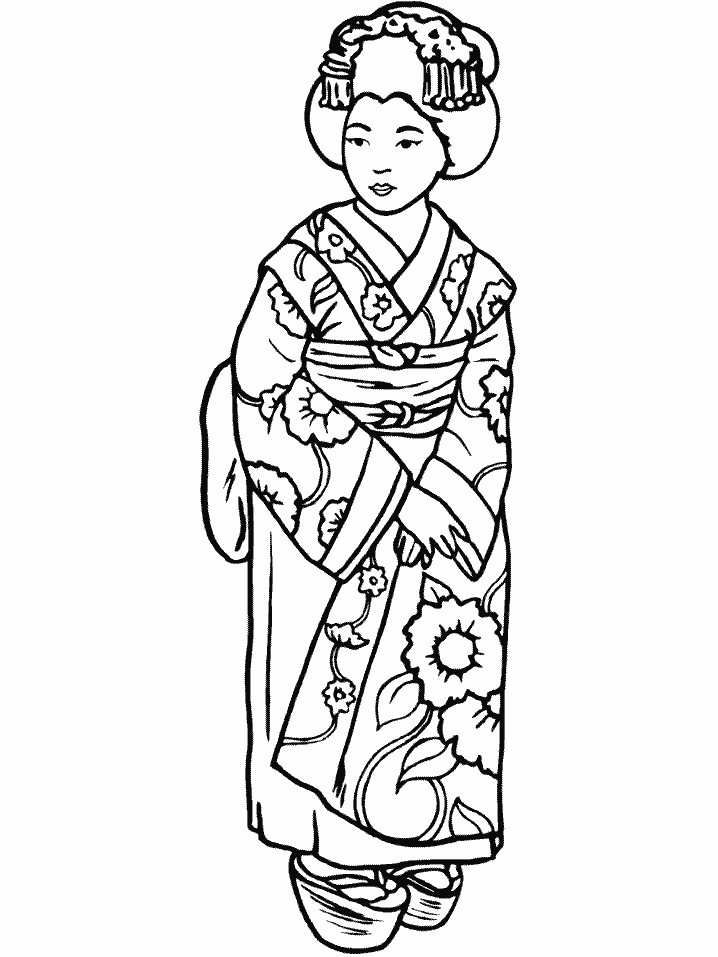 coloring pages japan