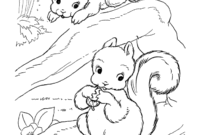 coloring pages squirrel