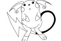 alolan raichu coloring page