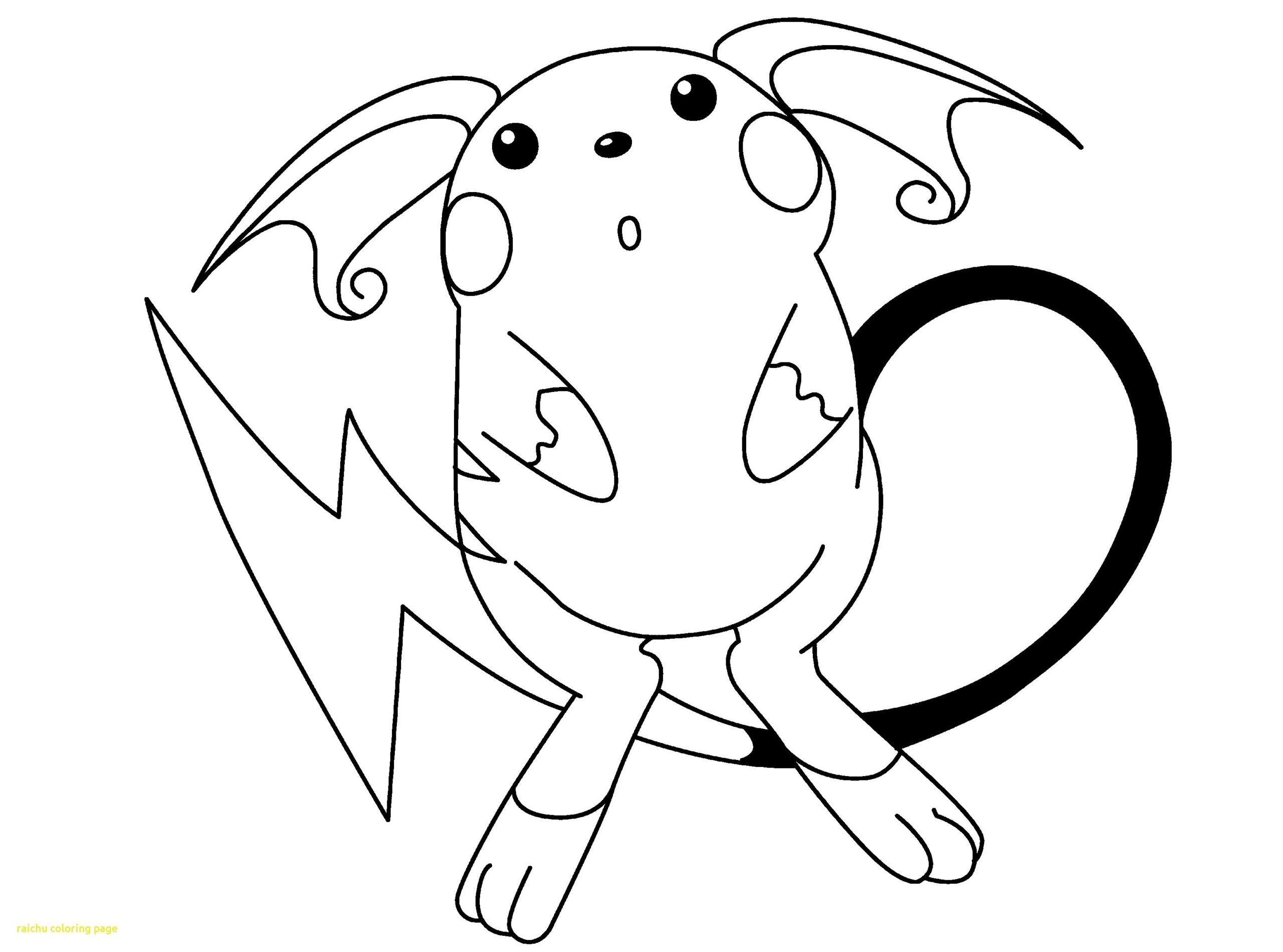 alolan raichu coloring page