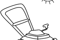 lawnmower coloring pages