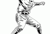 baseball glove coloring page