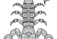 coloring pages scorpion