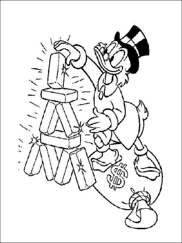 scrooge mcduck coloring pages