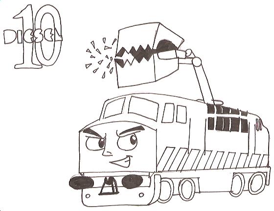 diesel 10 coloring pages