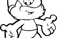 smurfs coloring page