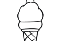 snow cone coloring page