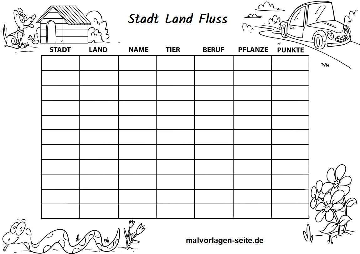 stadt land vollpfosten vorlagen