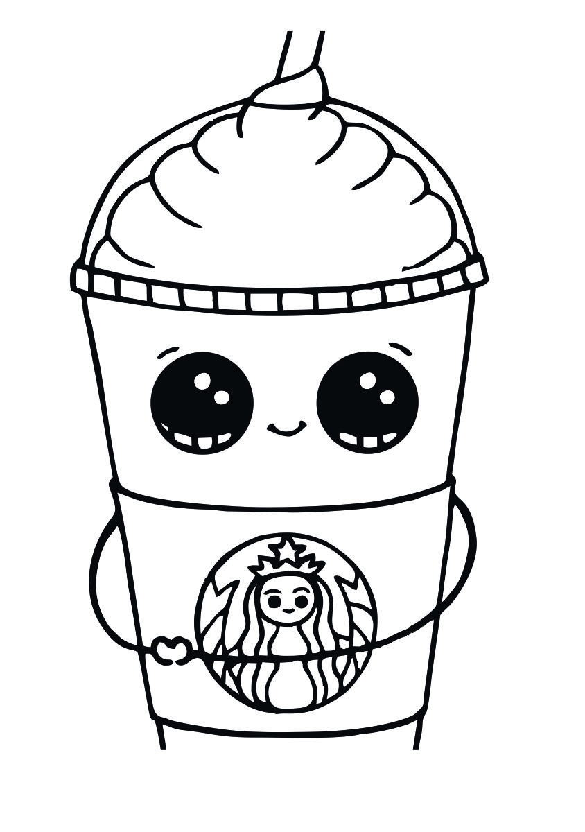 starbucks coloring pages to print