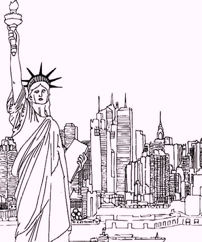 New York Coloring Sheet