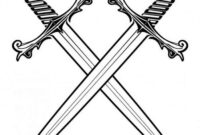 sword coloring page