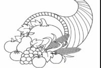 cornicopia coloring page