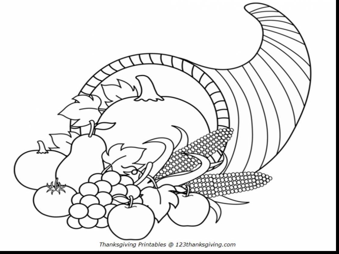 cornicopia coloring page