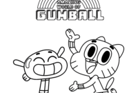 gumball coloring page