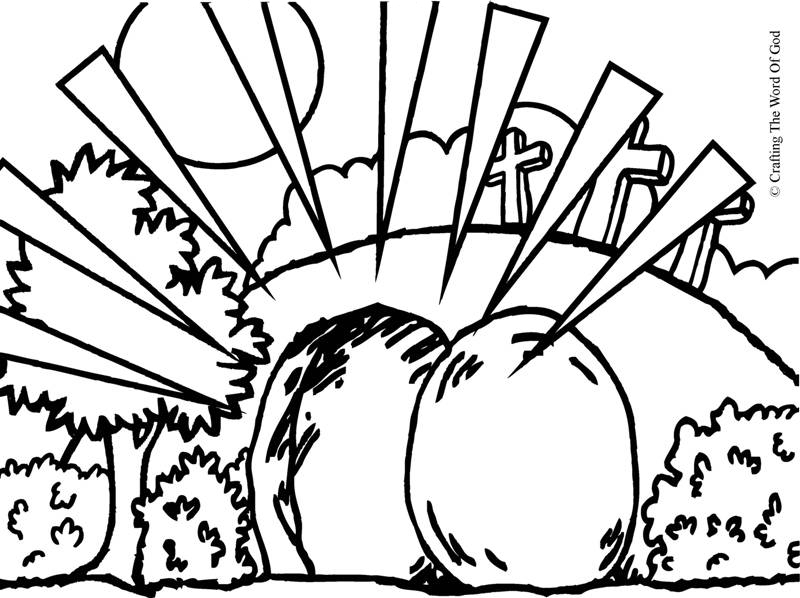 empty tomb coloring pages