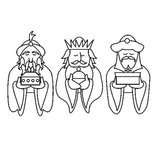 3 kings coloring page