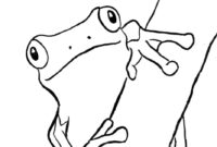 tree frog coloring pages