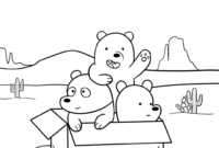 we bare bears coloring page