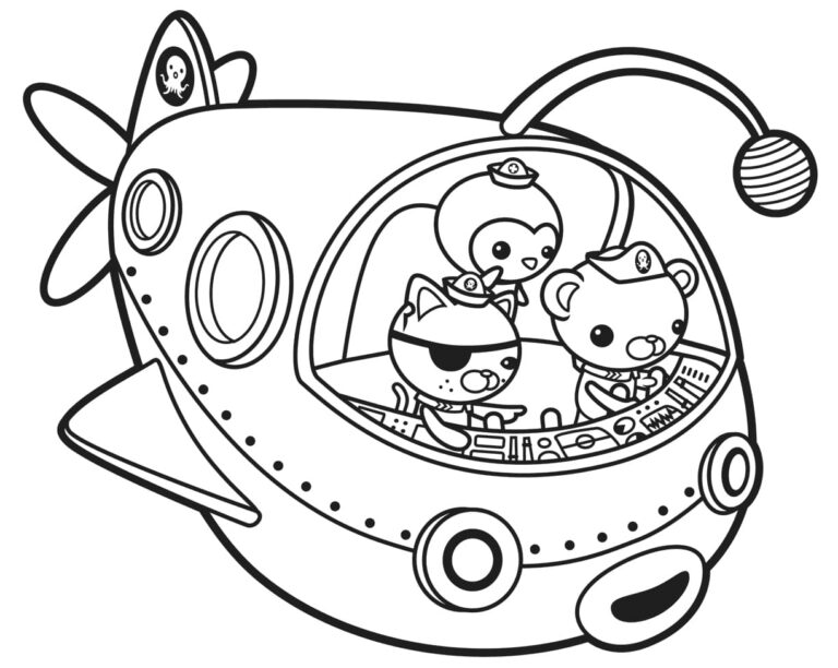 Octonauts Coloring Pages. Print free for Kids | WONDER DAY — Coloring