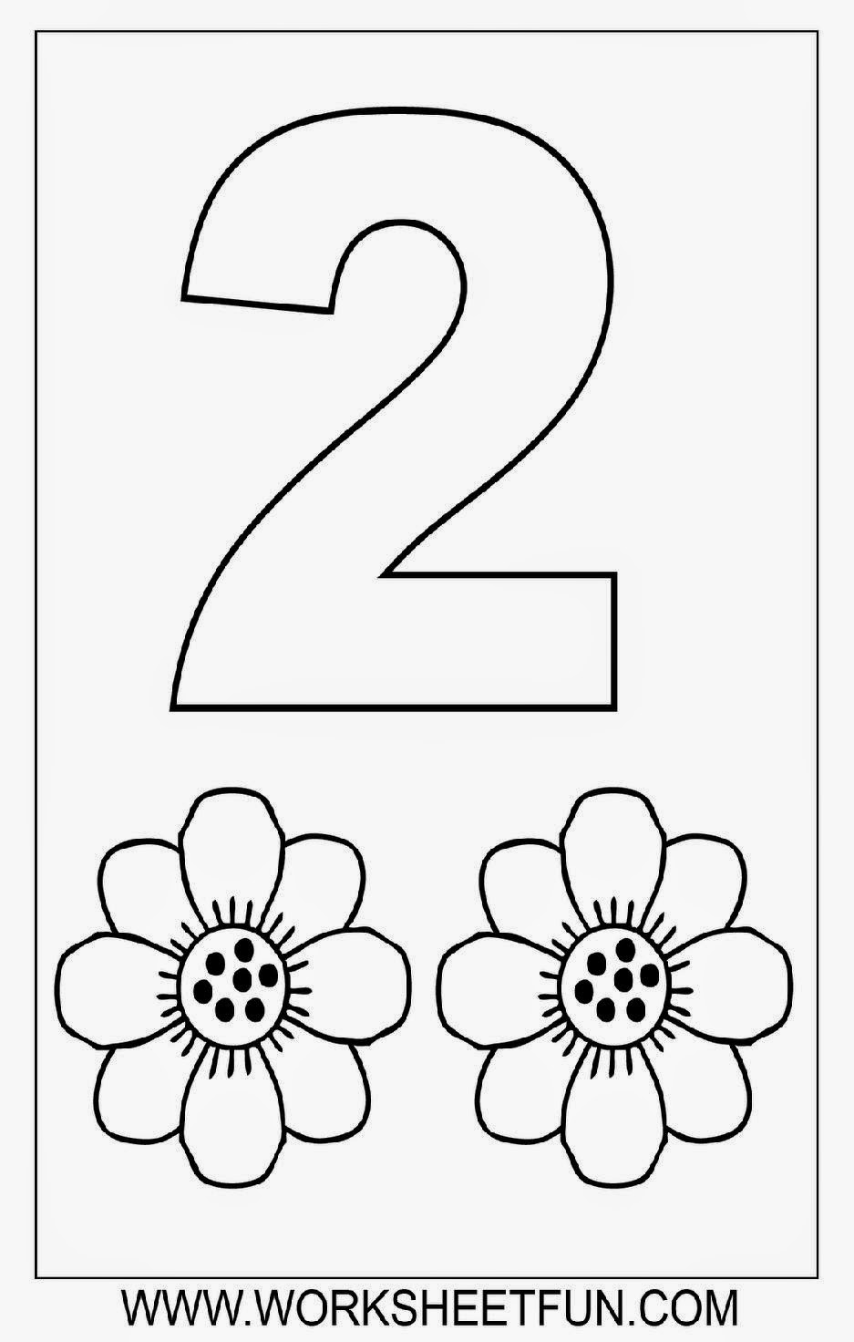 number 1 coloring pages for preschoolers