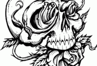 free skull coloring pages for adults