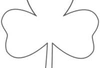 3 leaf clover coloring pages