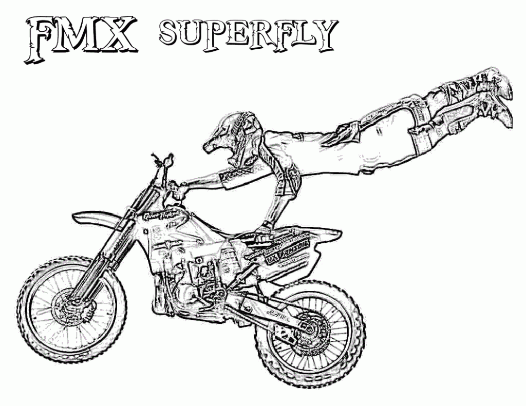 mountain bike coloring page