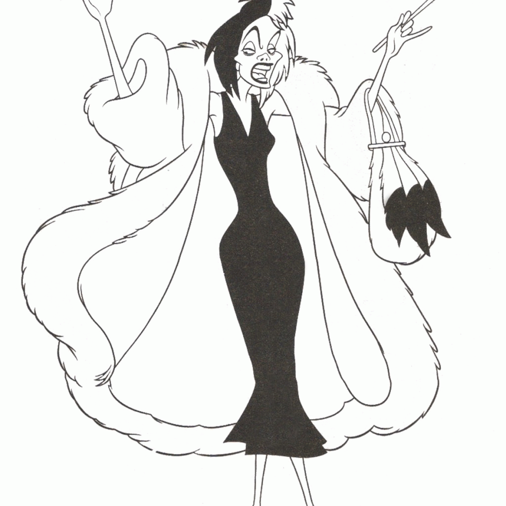 disney villains coloring page