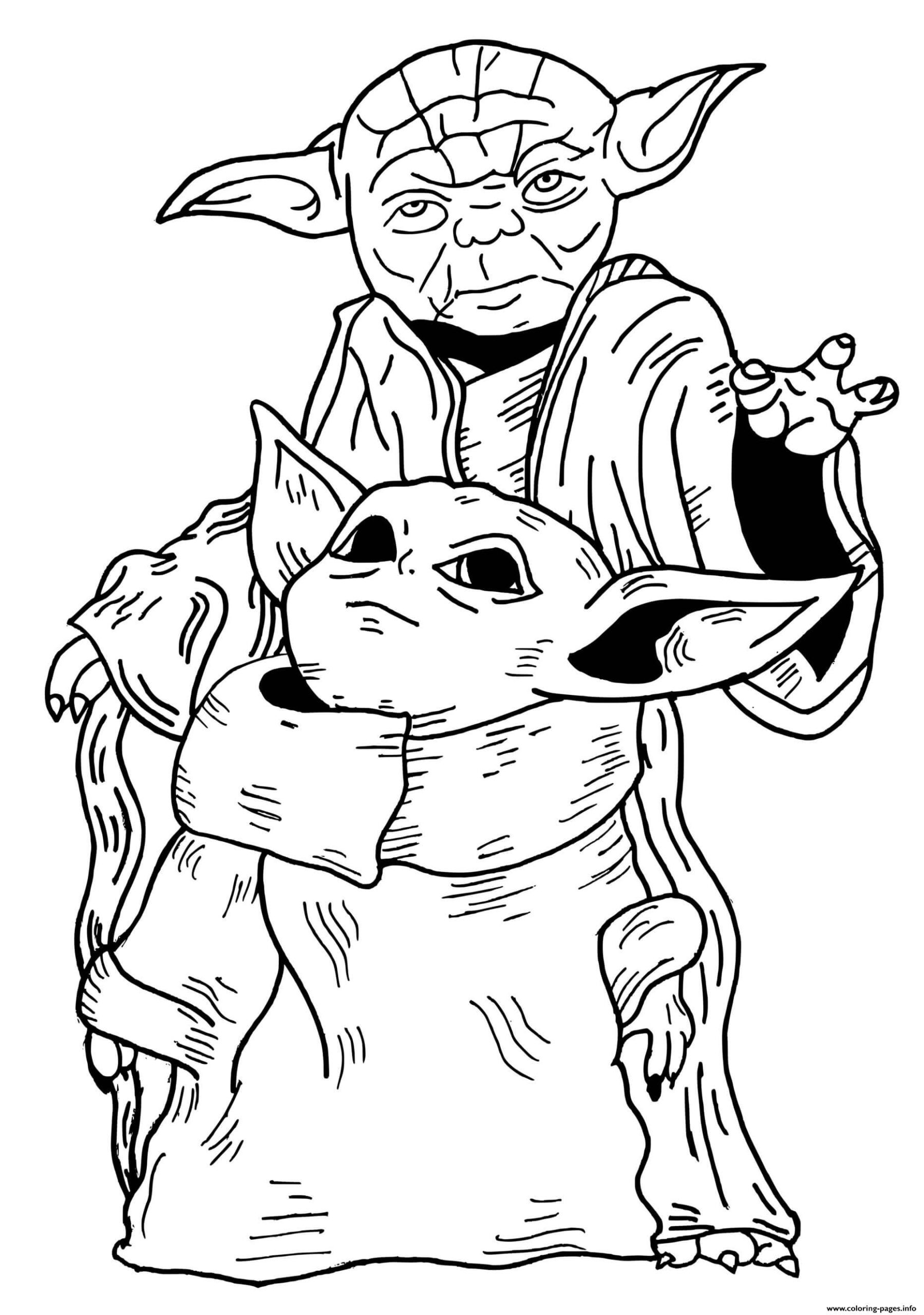 yoda star wars coloring pages