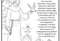 saint francis of assisi coloring page