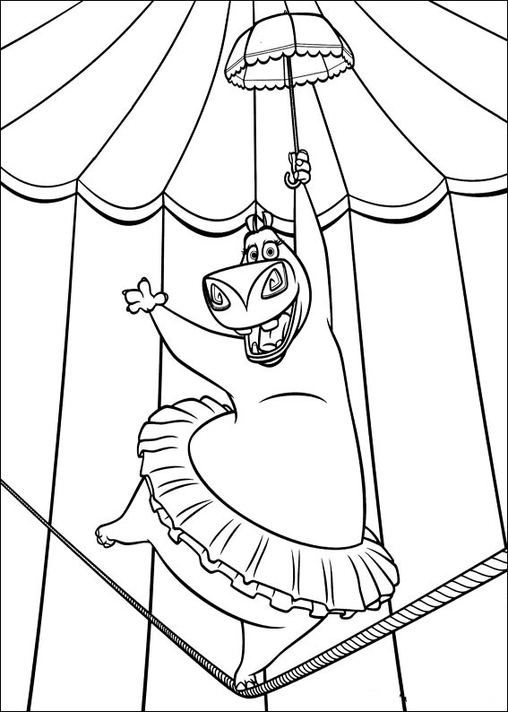 madagascar coloring page