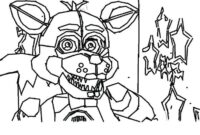 five nights at freddy 039 s 4 coloring pages