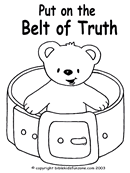 belt of truth coloring page