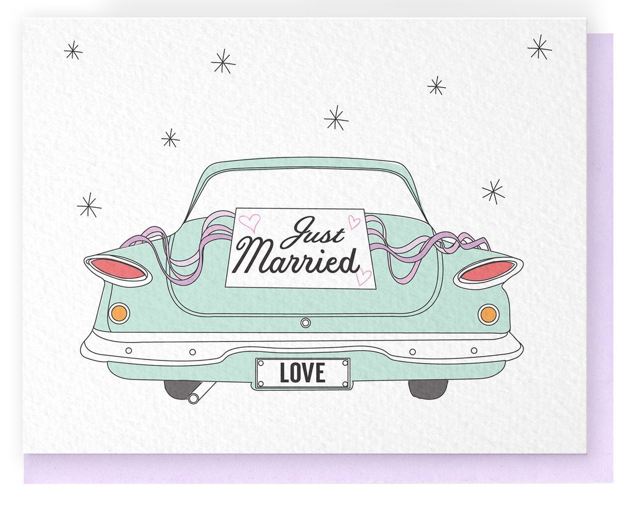 Auto Just Married Vorlage