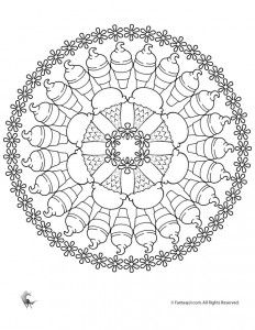 summer mandala coloring pages