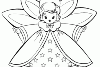 simple angel coloring page