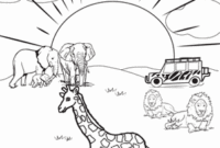 easy safari coloring pages