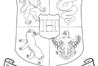 hogwarts logo coloring pages