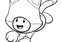 mario 3d world coloring page