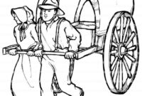 pioneer coloring page