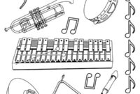 music instruments coloring pages