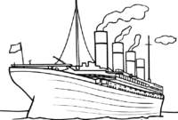 titanic coloring page