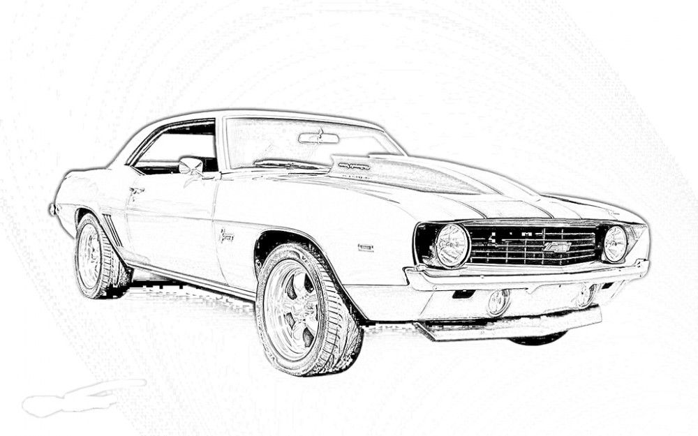 vintage car coloring pages