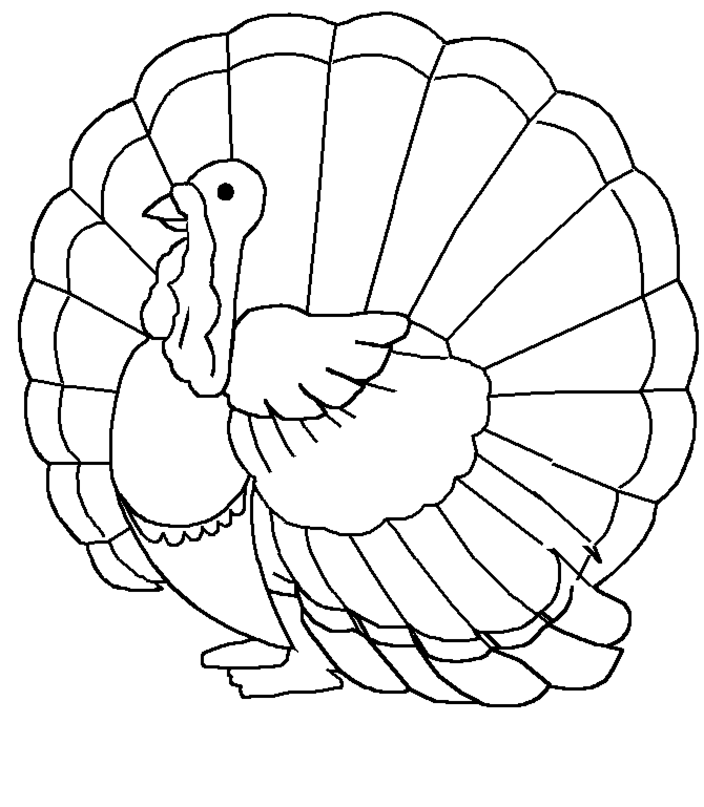 turkey body coloring page