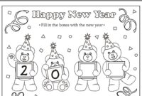 new years eve coloring page