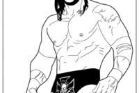 wwe wrestlers coloring pages