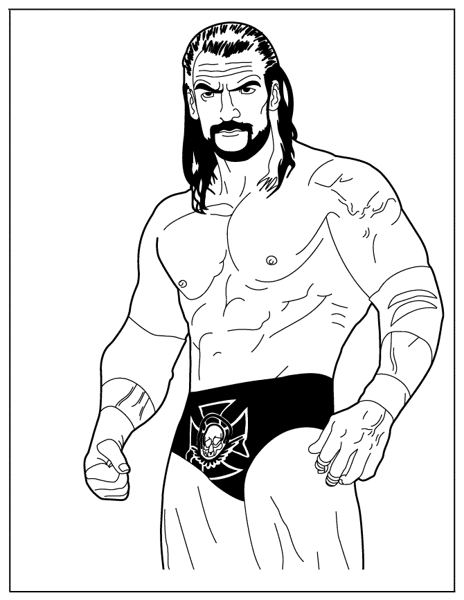 wwe wrestlers coloring pages